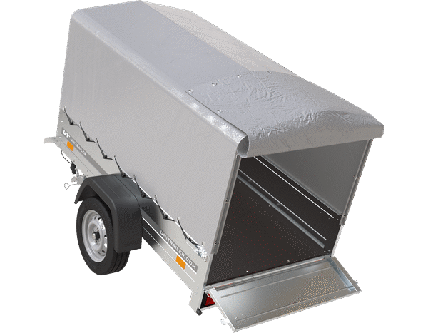 Remorque 750 kg 200x125 Garden Trailer 201 KIPP avec bâche